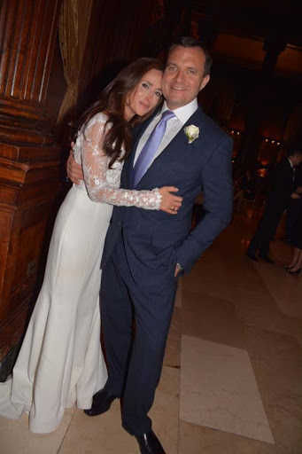 Greg Kelly with his beautiful wife, Judith Gary, on their wedding day on November 12, 2017.